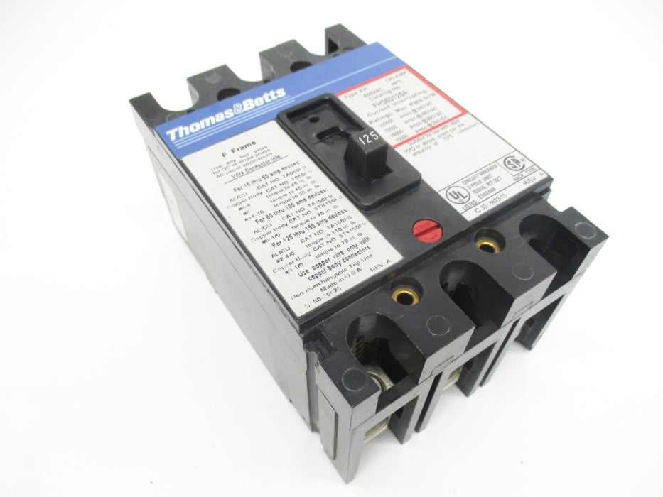 THOMAS&BETTS FH360125A 125A 600VAC NSMP