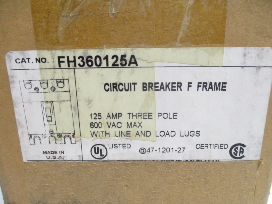 THOMAS&BETTS FH360125A 125A 600VAC NSMP