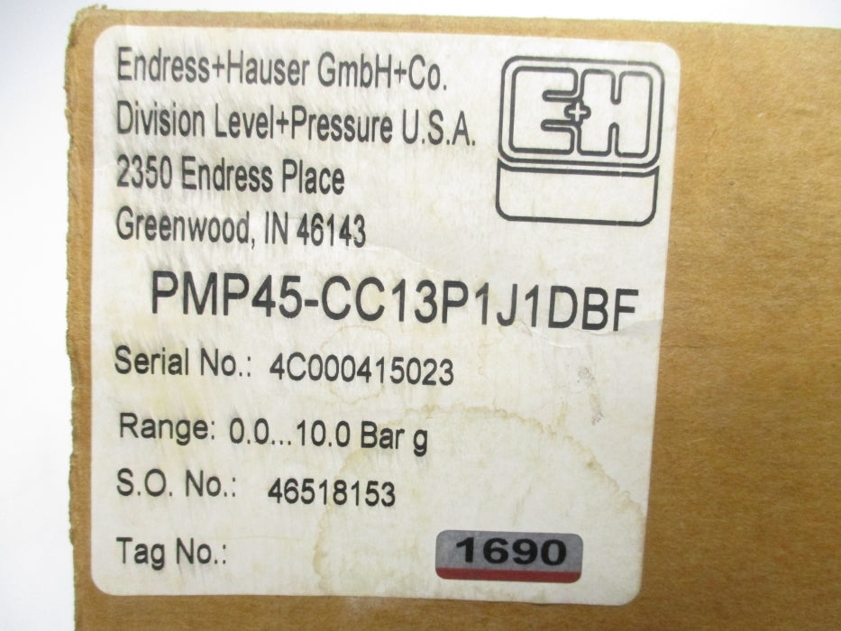 ENDRESS+HAUSER PMP45-CC13P1J1DBF NSMP