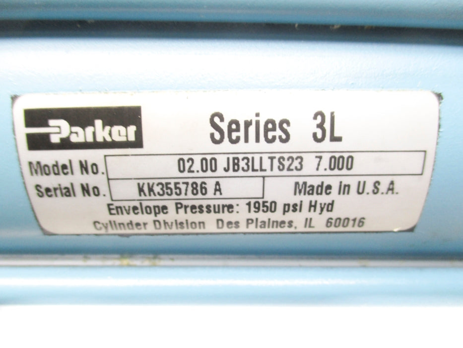 PARKER 02.00JB3LLTS237.000 1950PSI UNMP