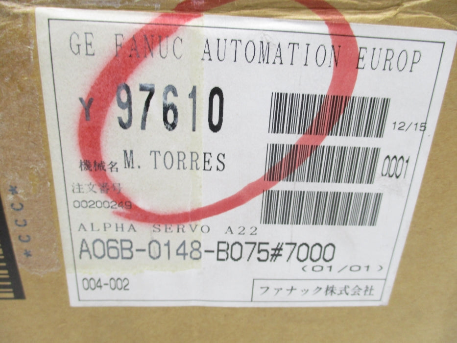 FANUC A06B-0148-B075#7000 NSMP