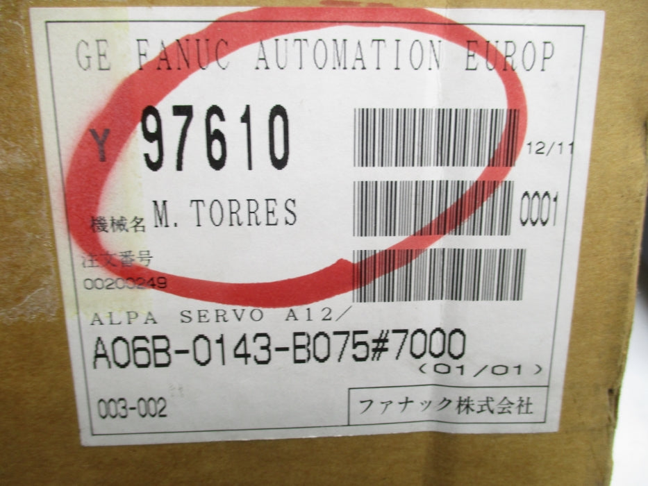 FANUC A06B-0143-B075#7000 NSMP