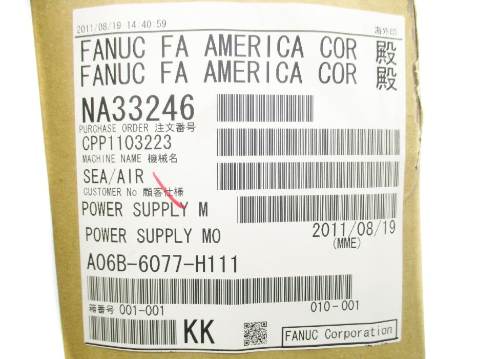 FANUC A06B-6077-H111 200-230V 49A NSMP