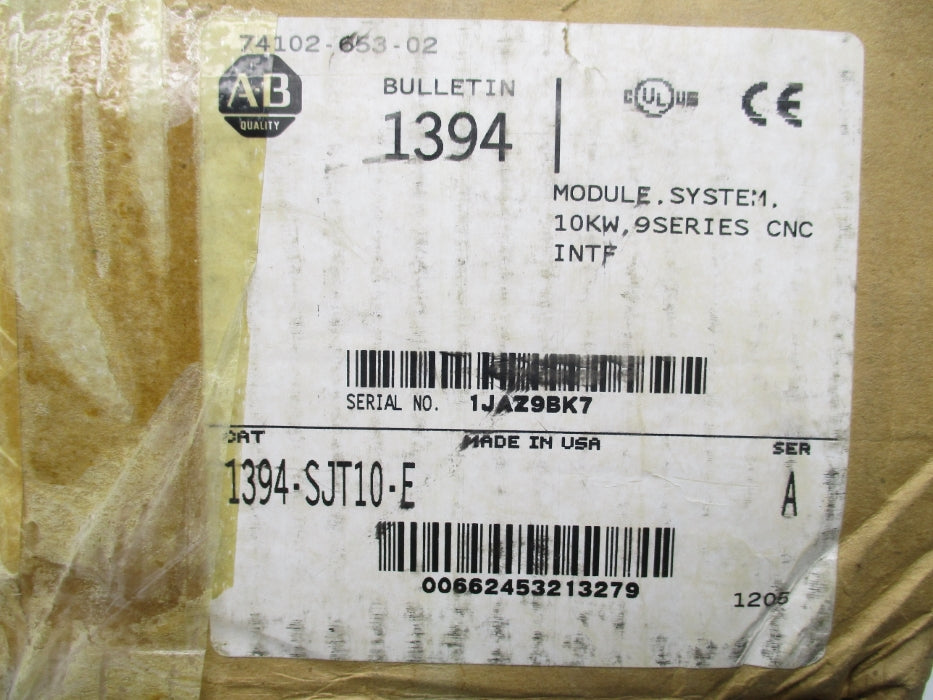 ALLEN BRADLEY 1394-SJT10-E SER. A F/WV1.01 NSMP