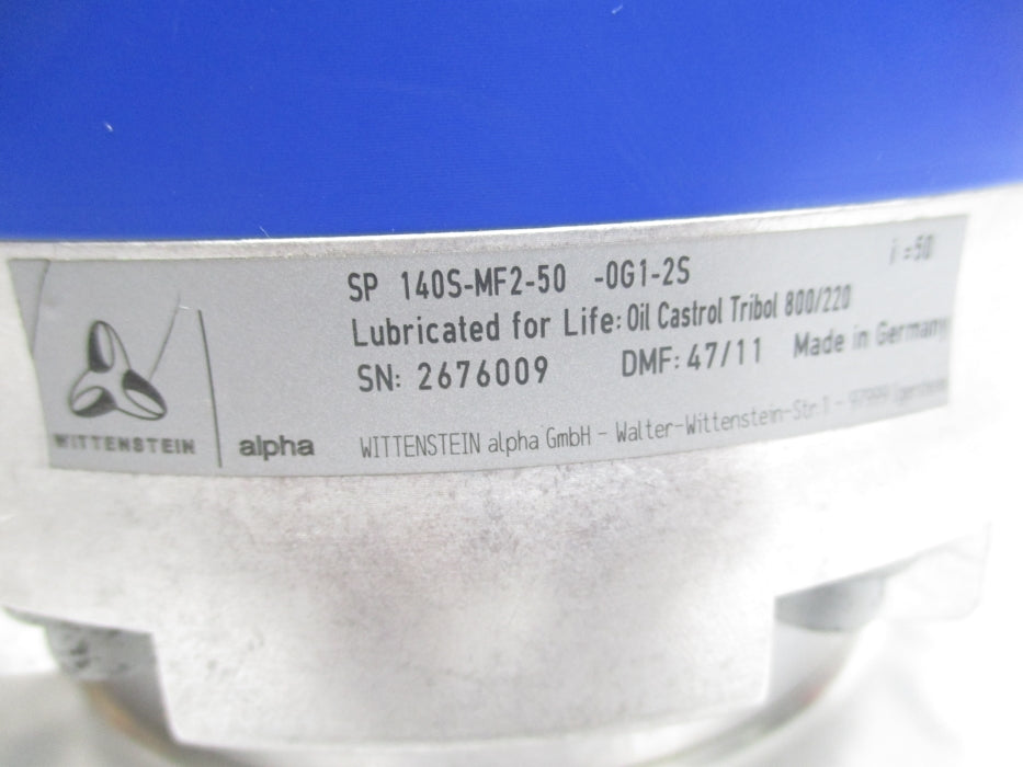 WITTENSTEIN SP140S-MF2-50-0G1-2S NSMP