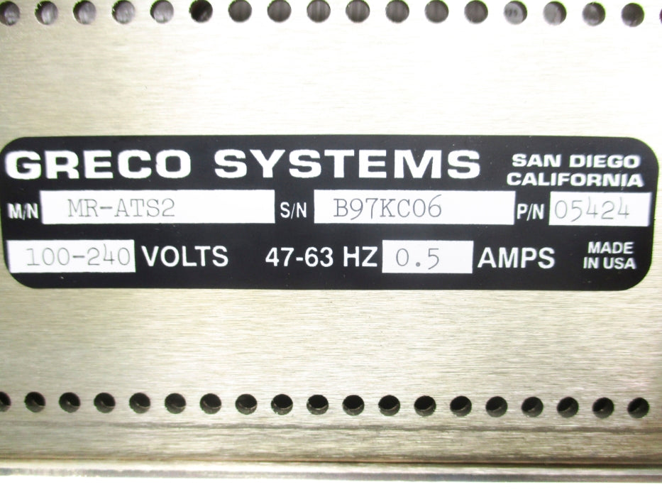 GRECO SYSTEMS MR-ATS2 NSMP