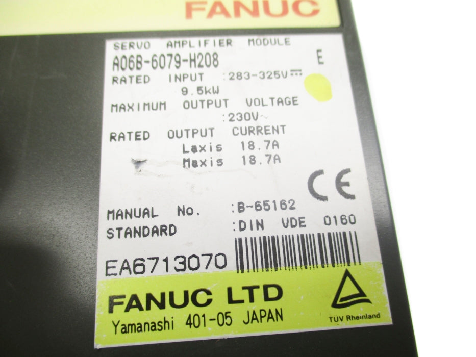 FANUC A06B-6079-H208 (AS PICTURED) UNMP