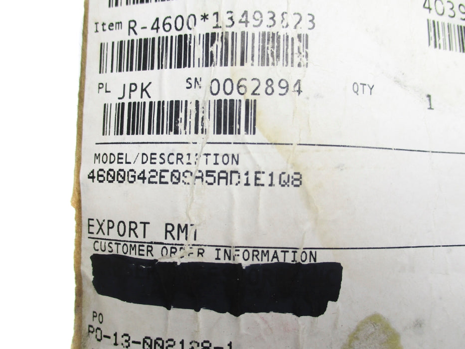 ROSEMOUNT 4600G42E09A5AD1E1Q8 0-5000PSI NSMP