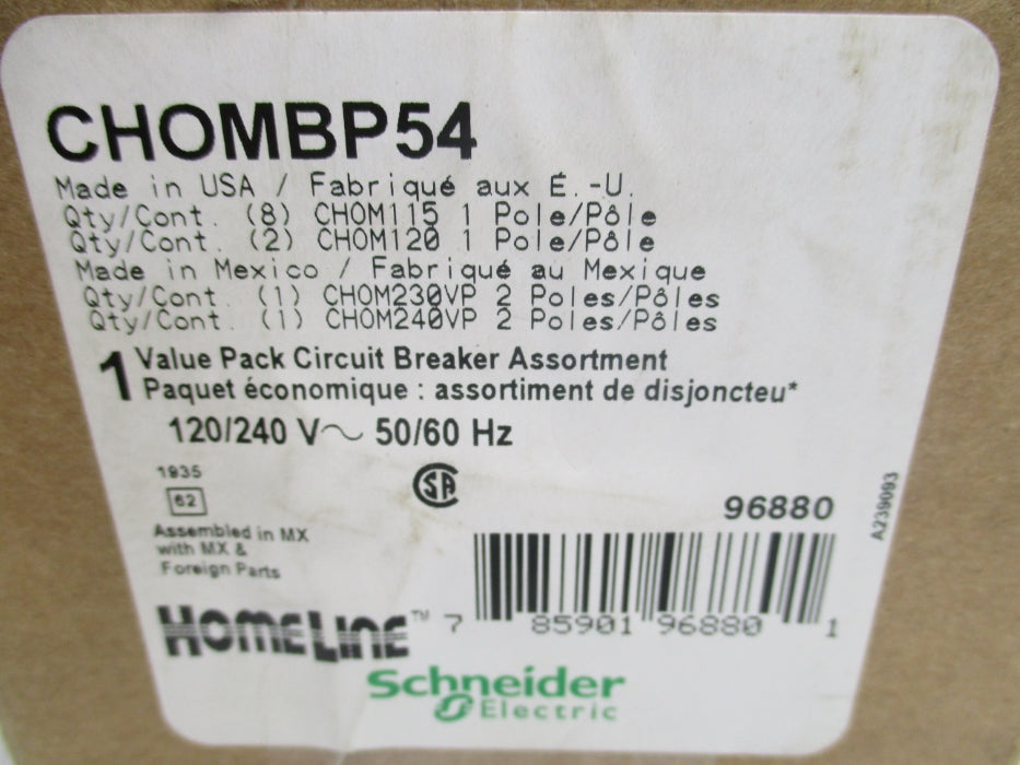 SCHNEIDER ELECTRIC CHOMBP54 15-40A 120/240V NSMP