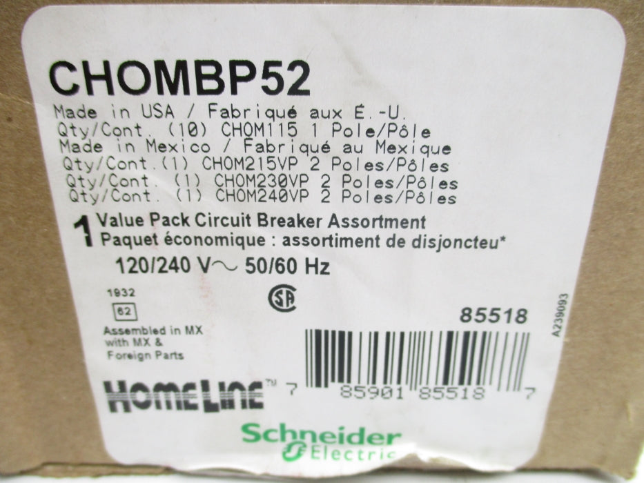 SCHNEIDER ELECTRIC CHOMBP52 15-40A 120/240V NSMP
