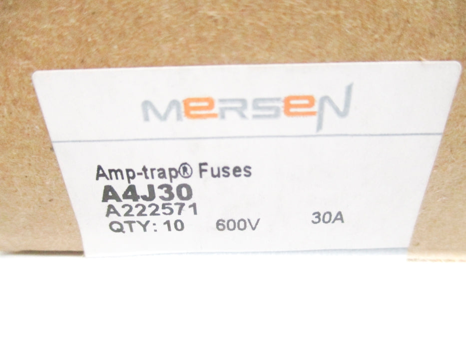 FERRAZ SHAWMUT A4J30 600VAC 30A (PKG OF 10) NSMP