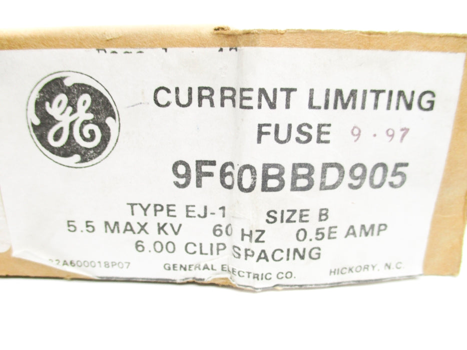 GENERAL ELECTRIC 9F60BBD905 5.50KV 0.5EA NSMP