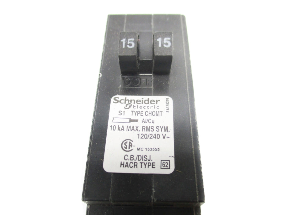 SCHNEIDER ELECTRIC CHOMBP50 15-15A 120/240V (PKG OF 5) NSMP