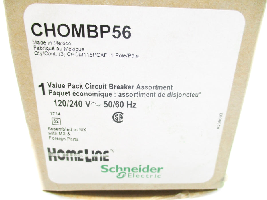 SCHNEIDER ELECTRIC CHOMBP56 15A 120/240V NSMP