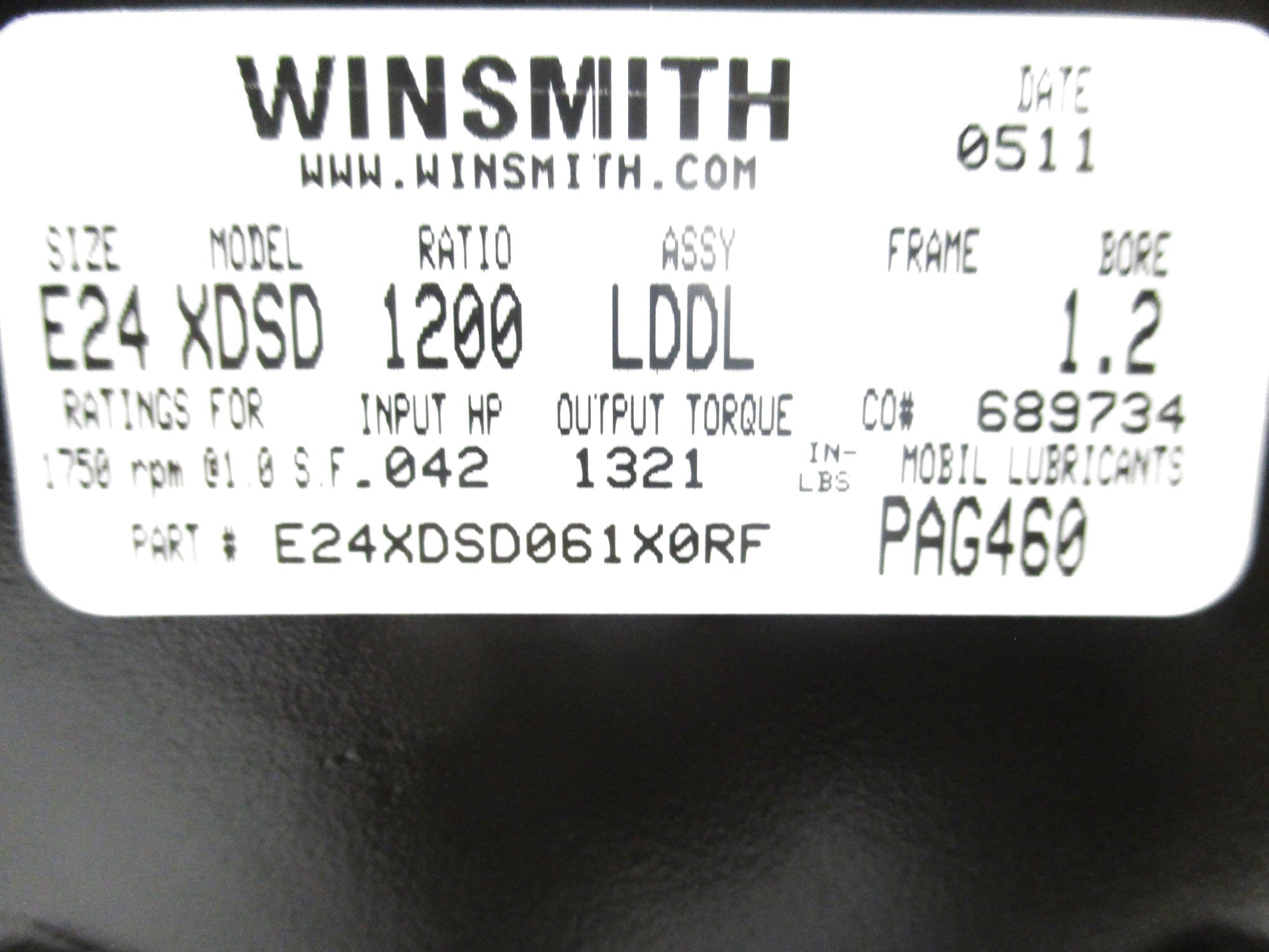 WINSMITH E24XDSD061X0RF NSMP