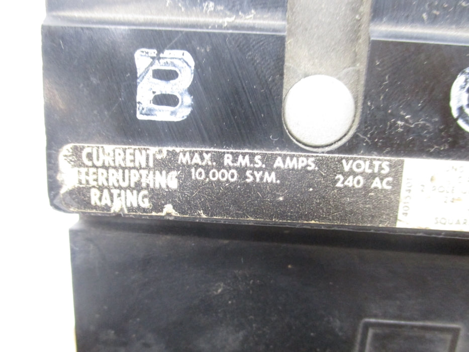 SQUARE D FA-22015-AC 15A 240VAC (AS PICTURED) UNMP