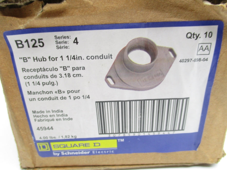 SQUARE D B125 SER. 4 (PKG OF 10) (AS PICTURED) NSFS