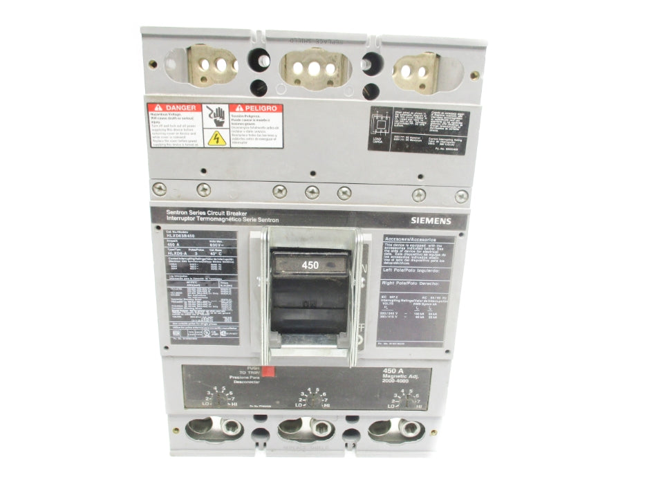 SIEMENS HLXD63B450 450A 600V UNMP