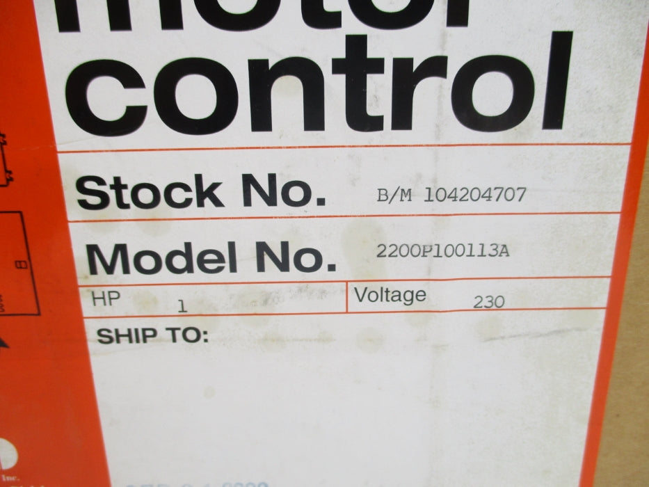FINCOR 2200P100113A (AS PICTURED) NSMP