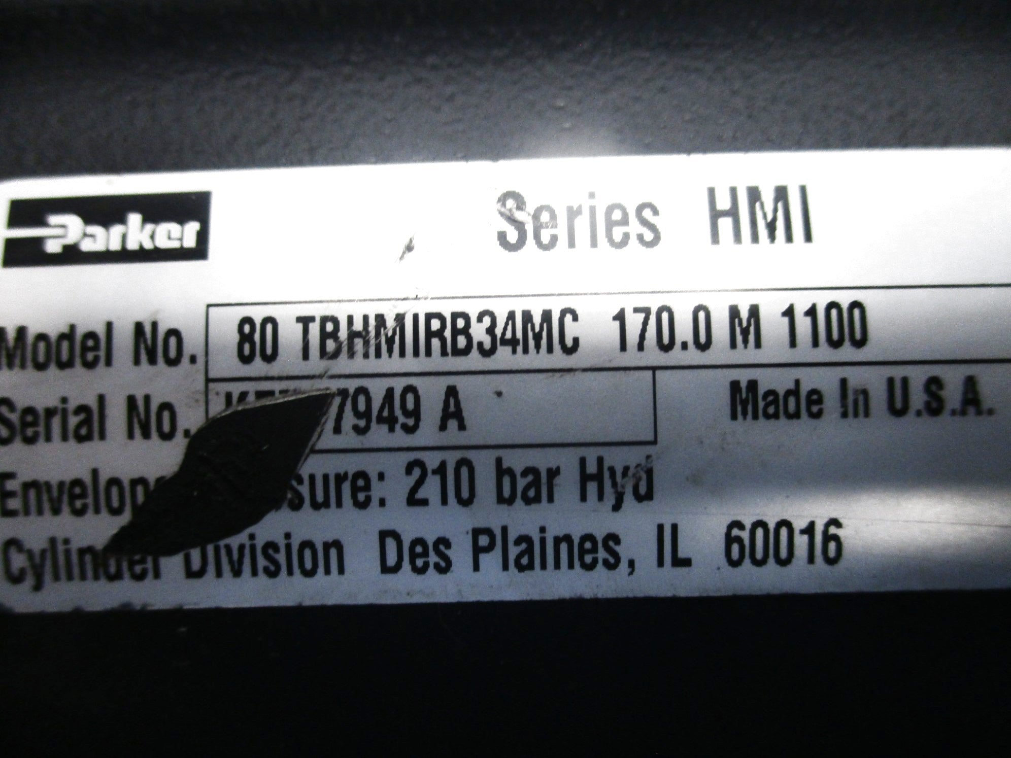 PARKER 80TBHMIRB34MC170.0M1100 UNMP