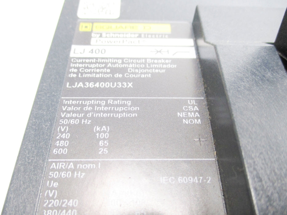 SQUARE D LJA36400U33X 600V 400A NSNP