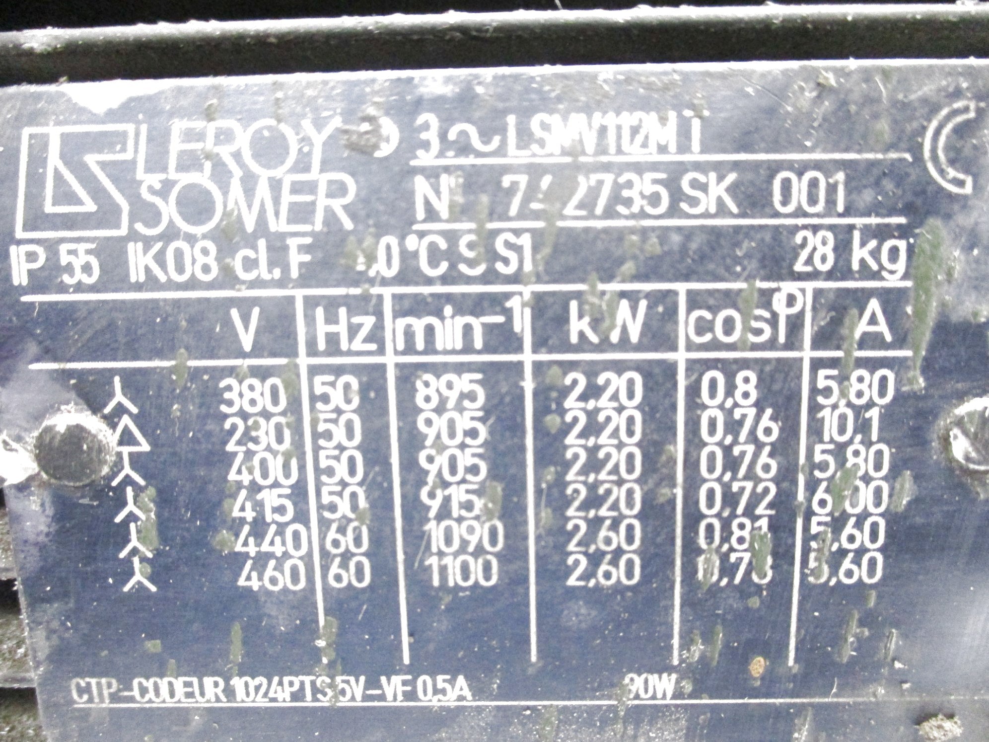 LEROY SOMERS LSMV1122MT UNMP