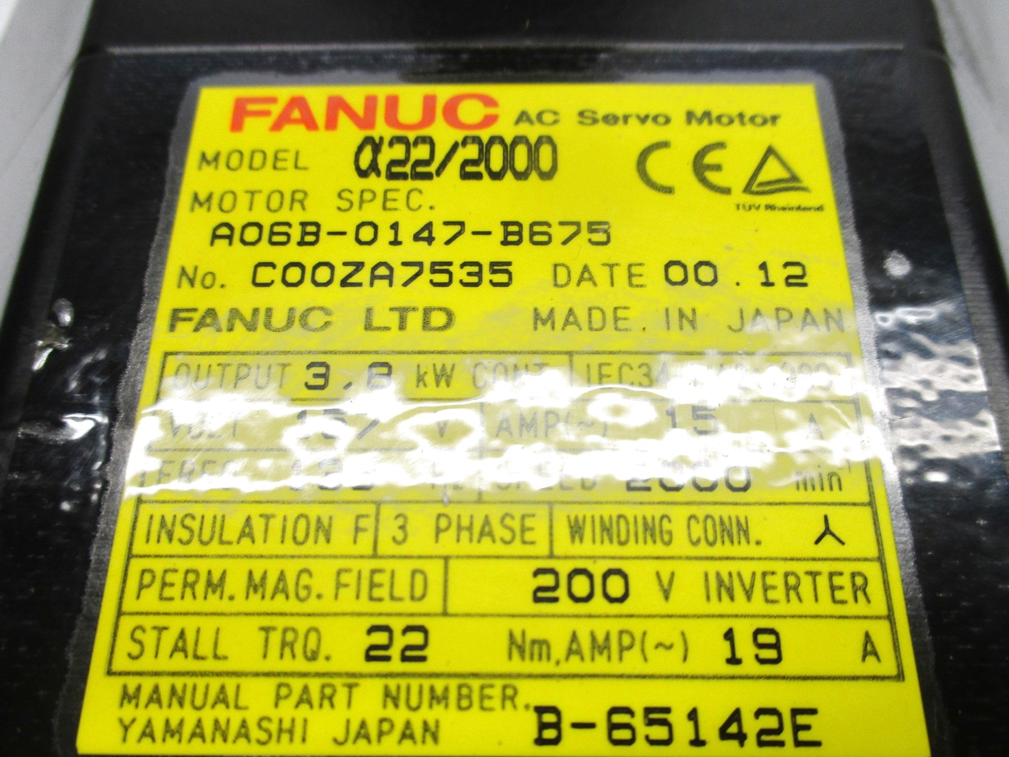 FANUC AO6B-0147-B675 UNMP