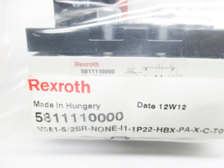 REXROTH 5811110100 V581-5/2SR-024DC NSMP