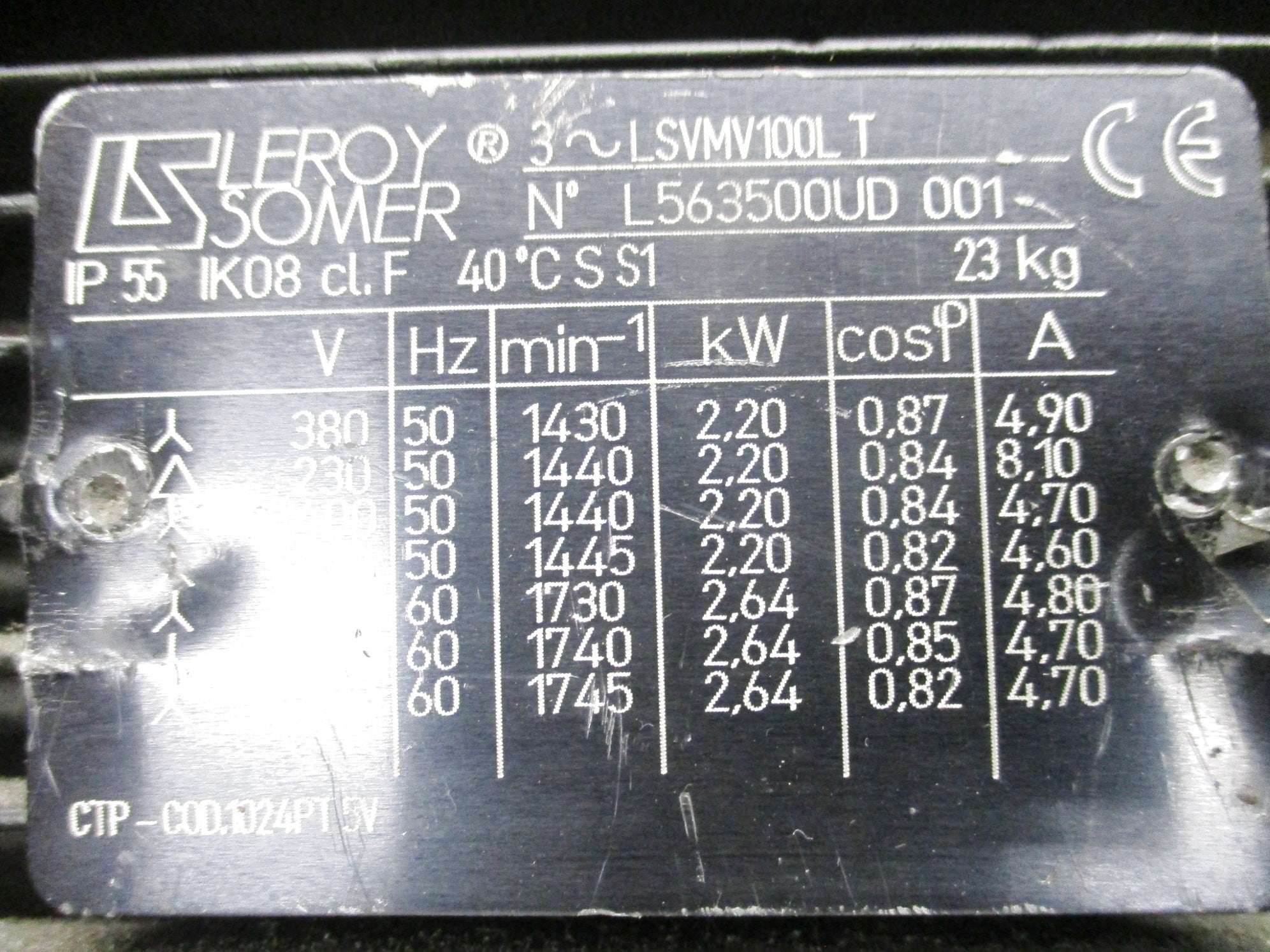 LEROY SOMERS LSMV100LT NSMP