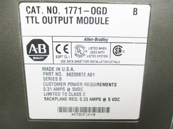 ALLEN BRADLEY 1771-OGD SER. B UNMP