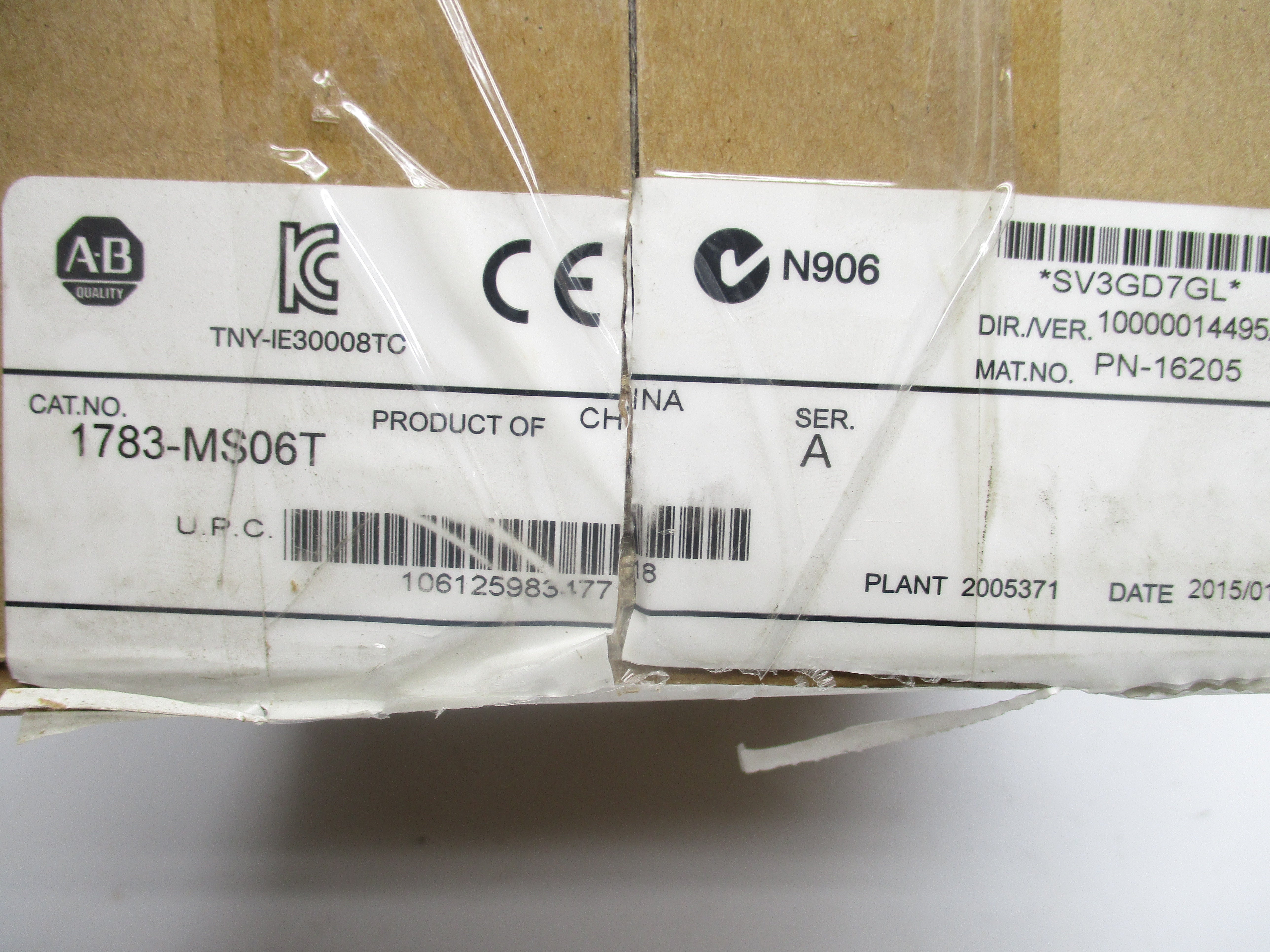 ALLEN BRADLEY 1783-MS06T SER. A NSMP