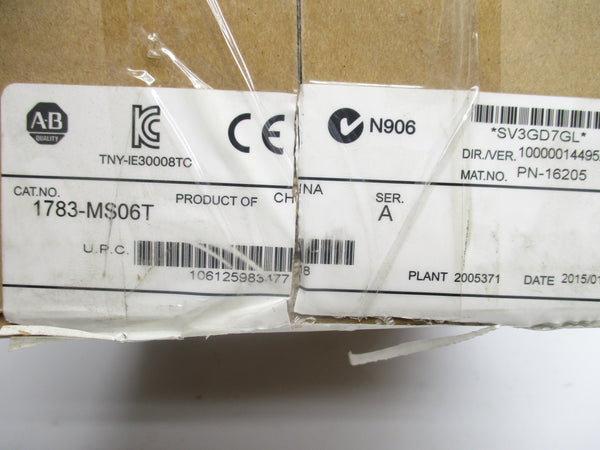 ALLEN BRADLEY 1783-MS06T SER. A NSMP