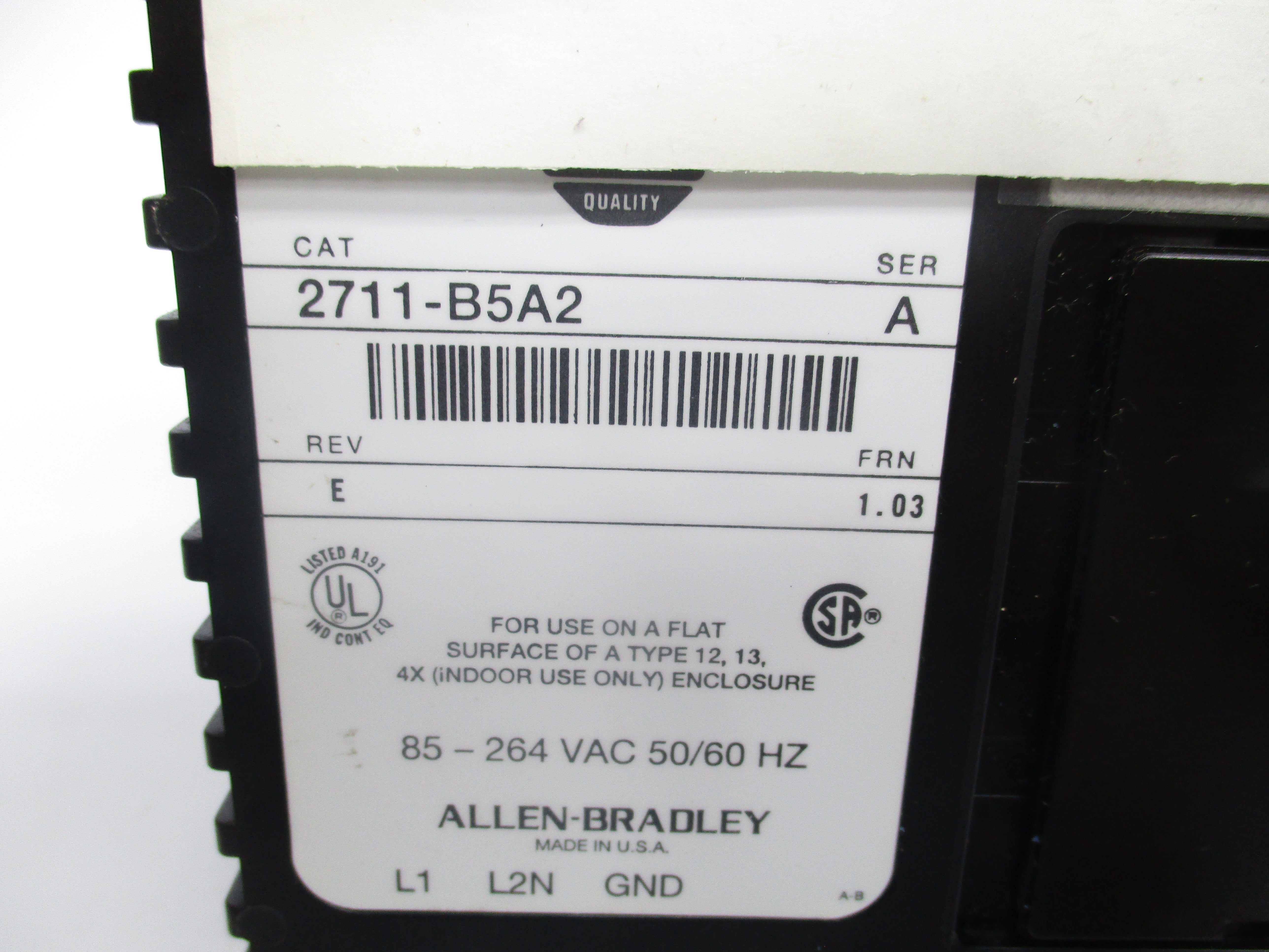 INDUSTRIAL SPARE PART 2711-B5A2 SER. A F/W 1.03 NSMP