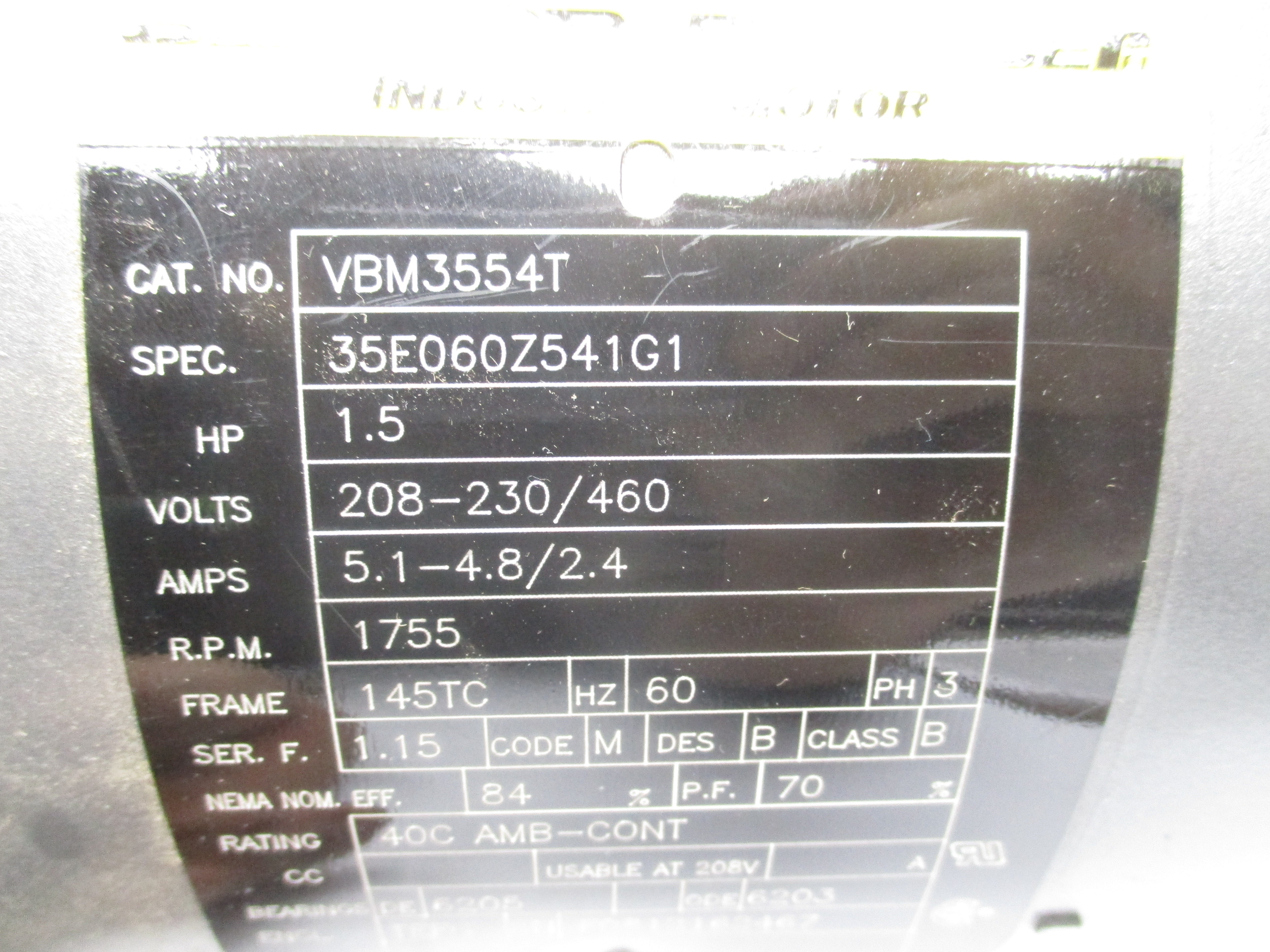 BALDOR VBM3554T NSMP