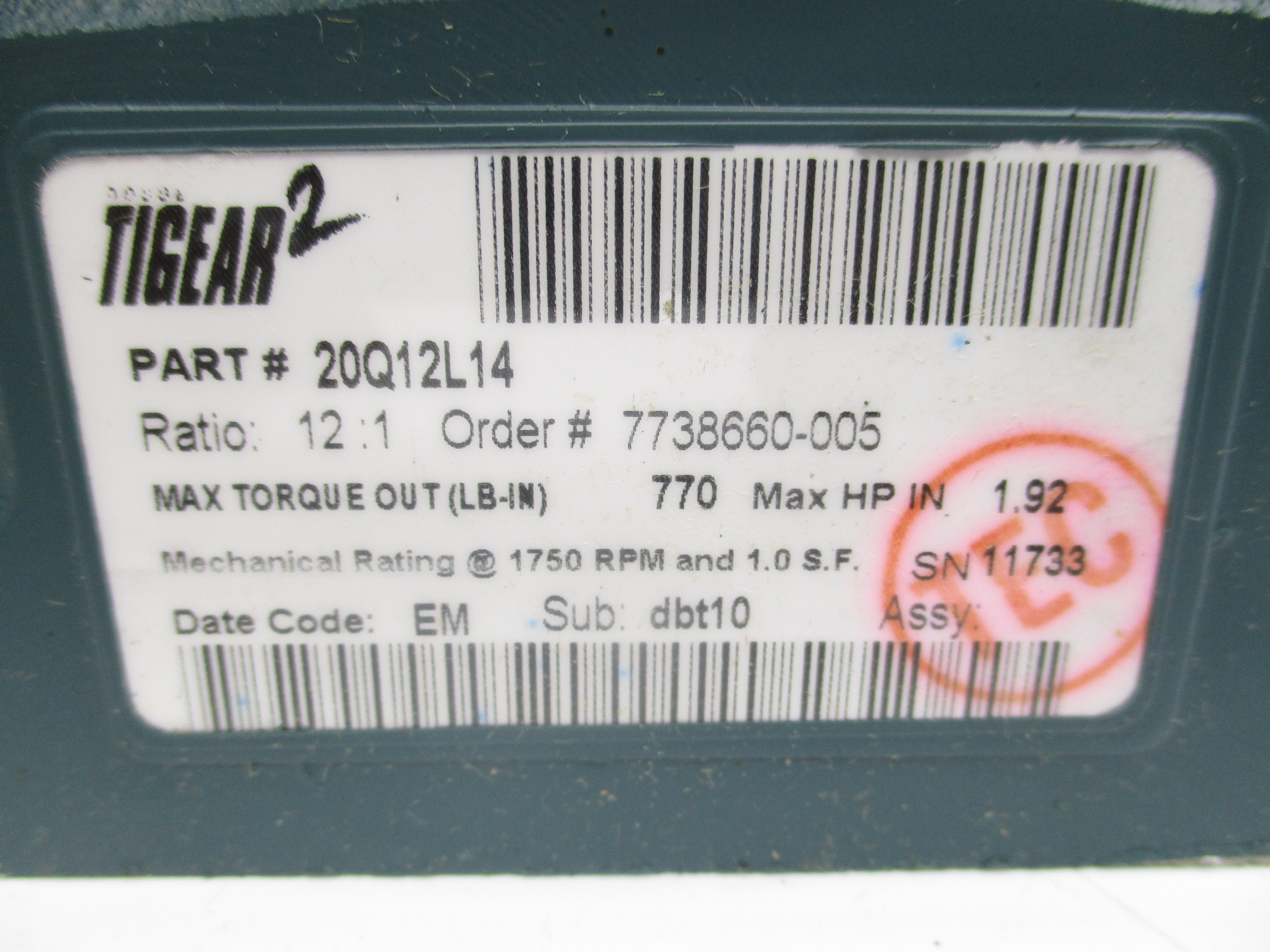 DODGE 20Q12L14 NSMP