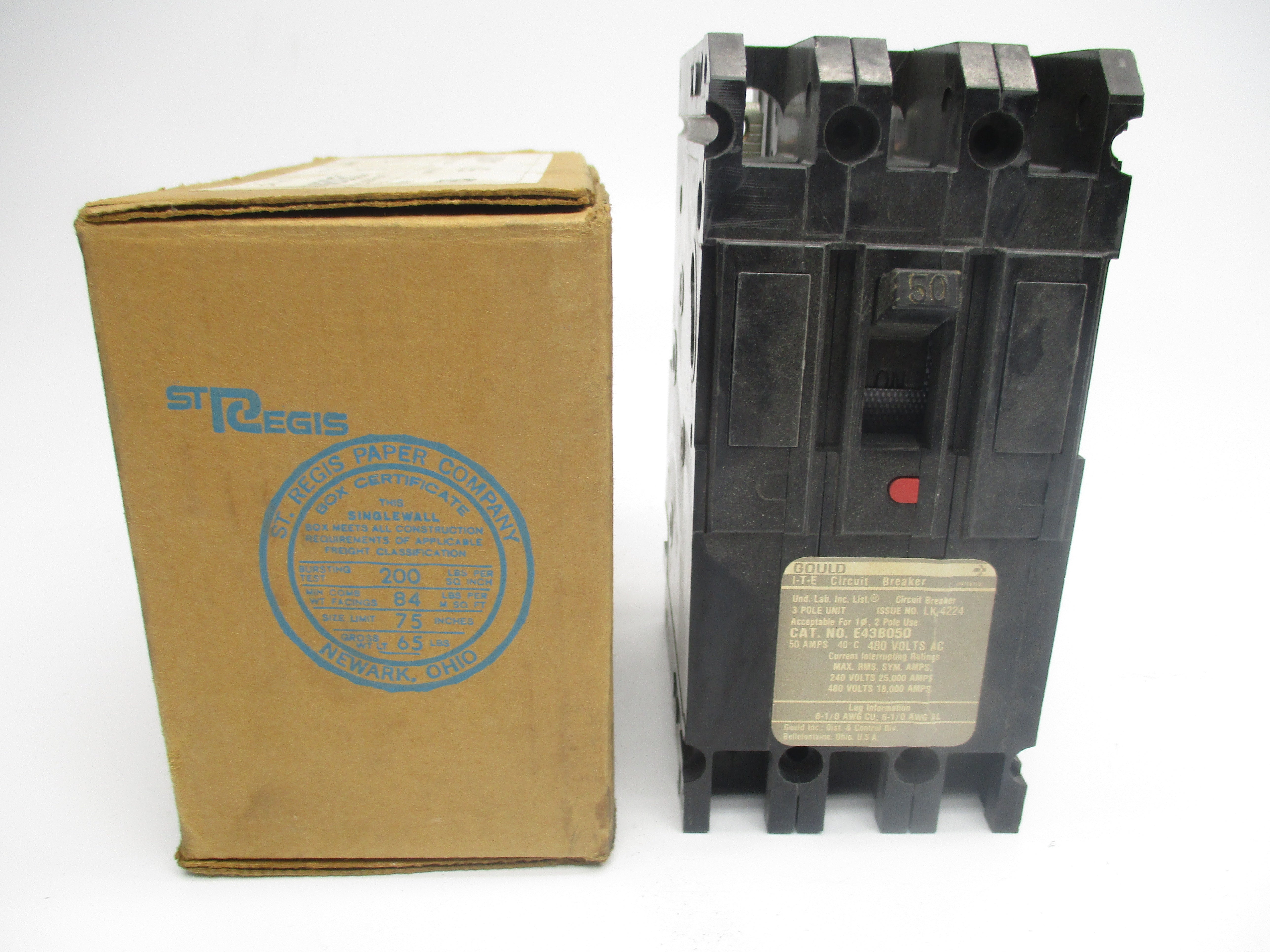 GOULD E43B050 50A 480V NSMP