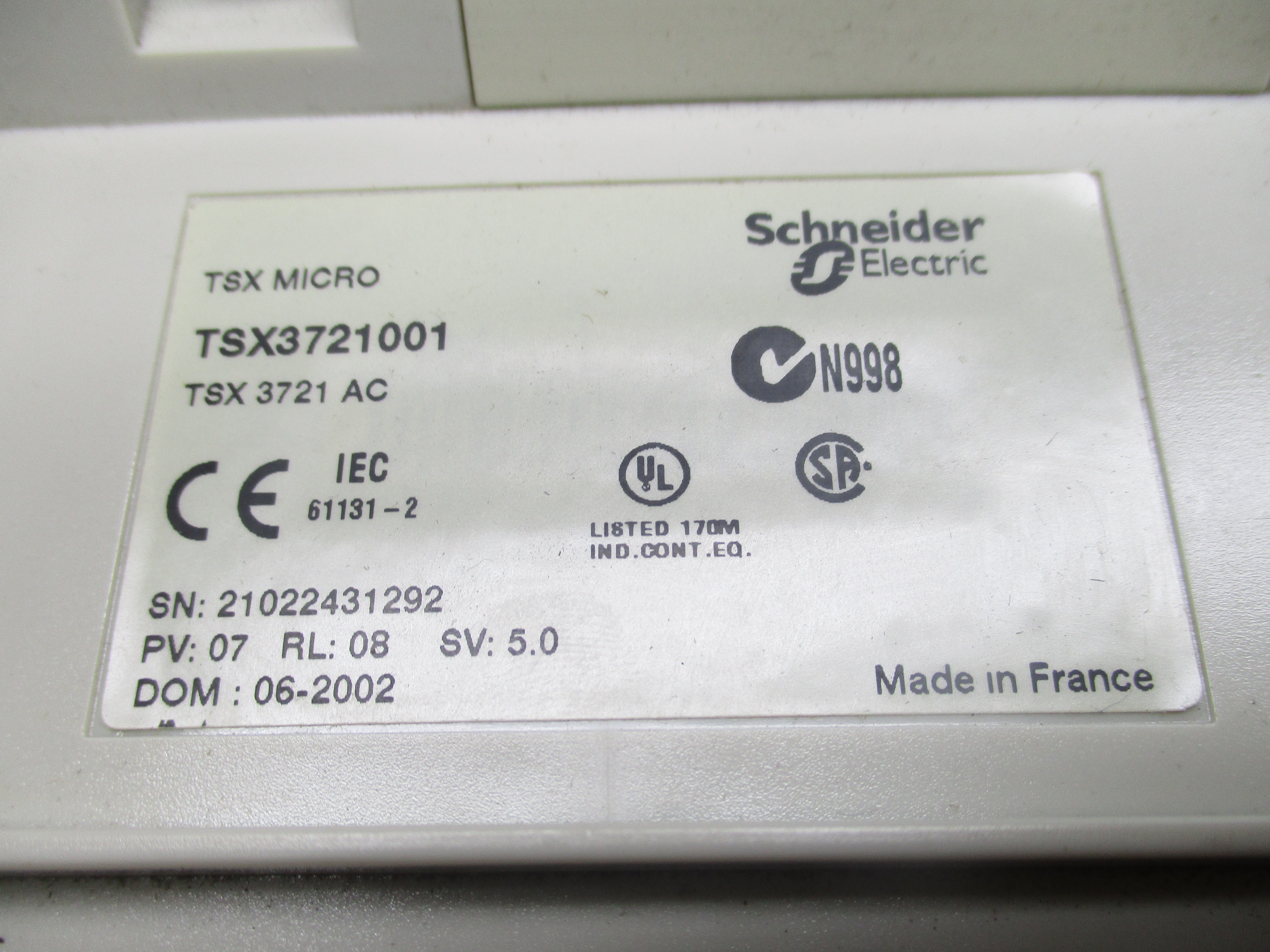 SCHNEIDER ELECTRIC TSX3721001 NSMP