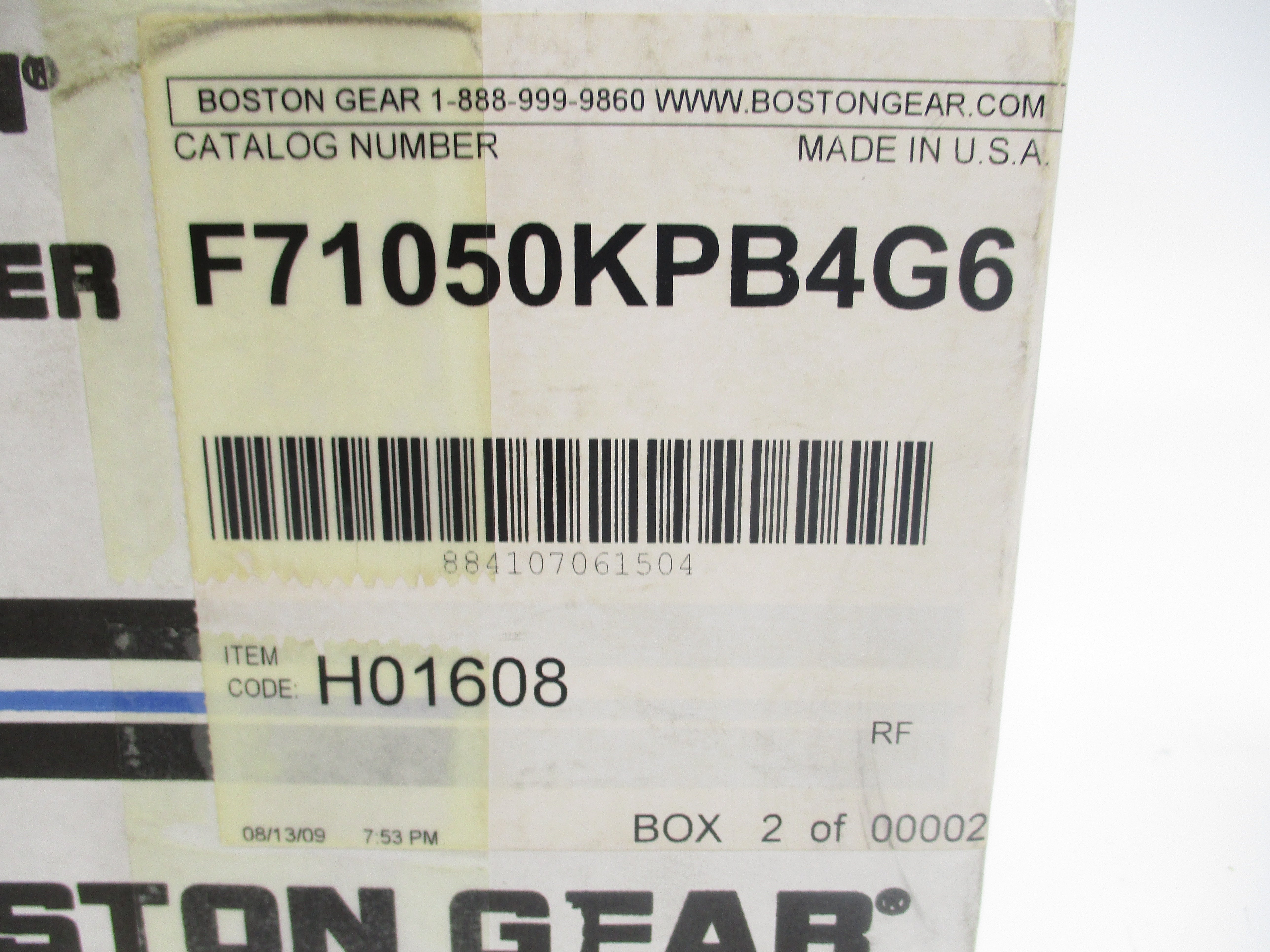 BOSTON GEAR F71050KPB4G6 NSMP