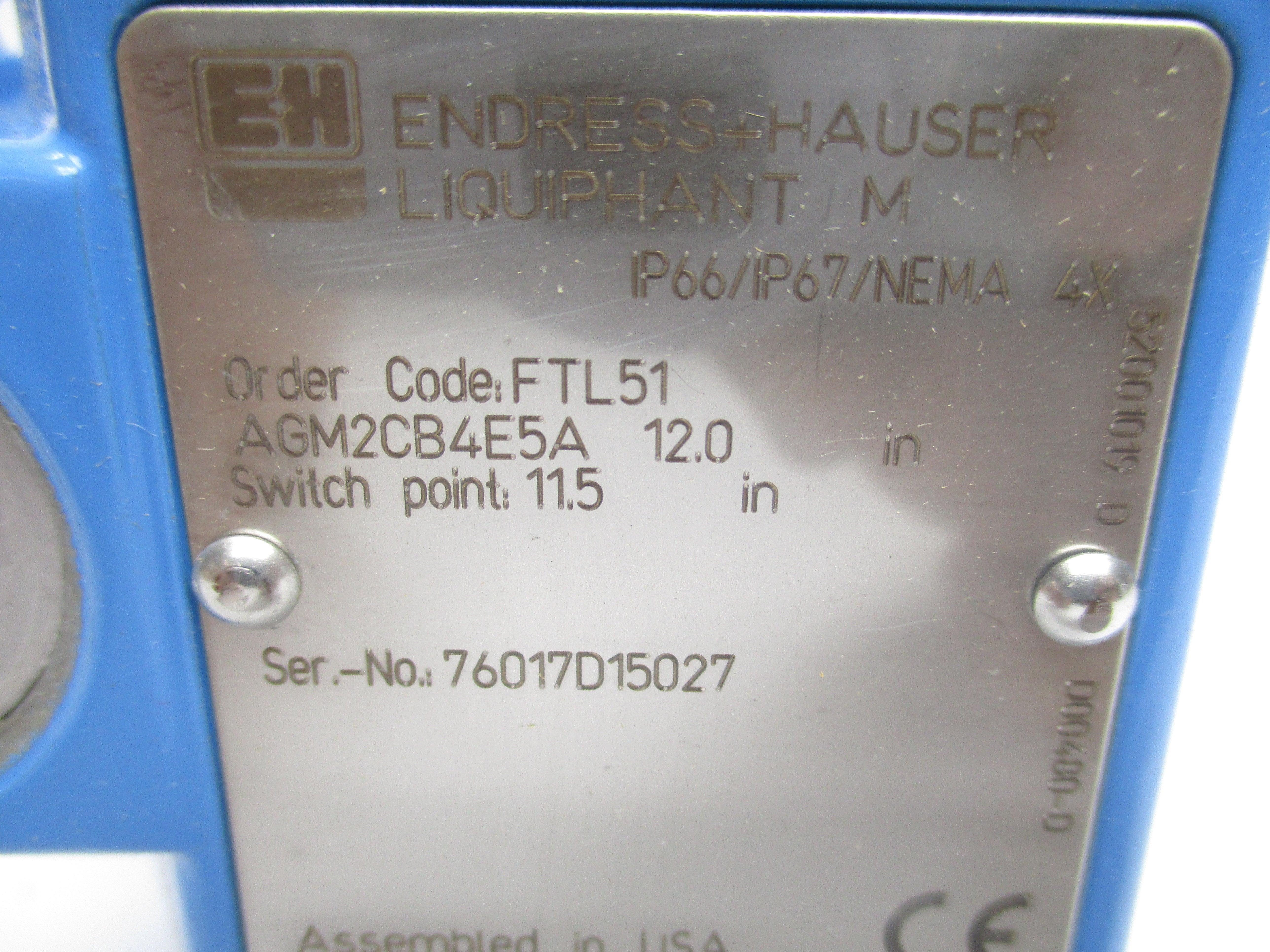 ENDRESS HAUSER FTL51-AGM2CB4E5A NSMP