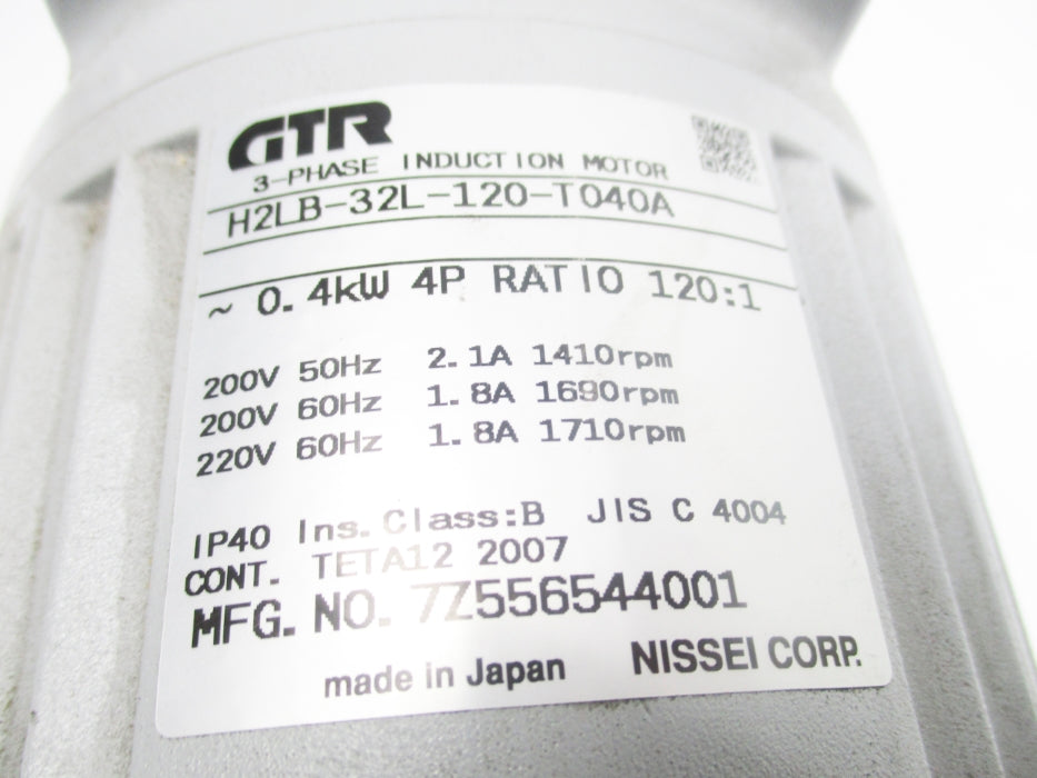 GTR H2LB-32L-120-T040A UNMP