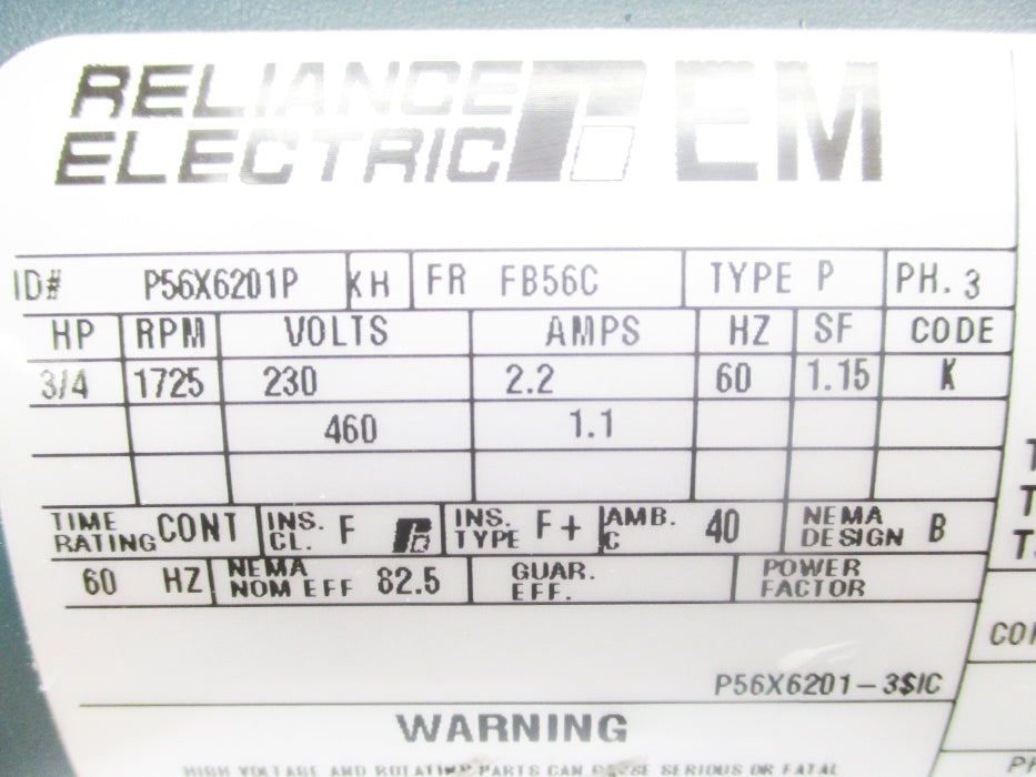 RELIANCE ELECTRIC P56X6201P UNMP