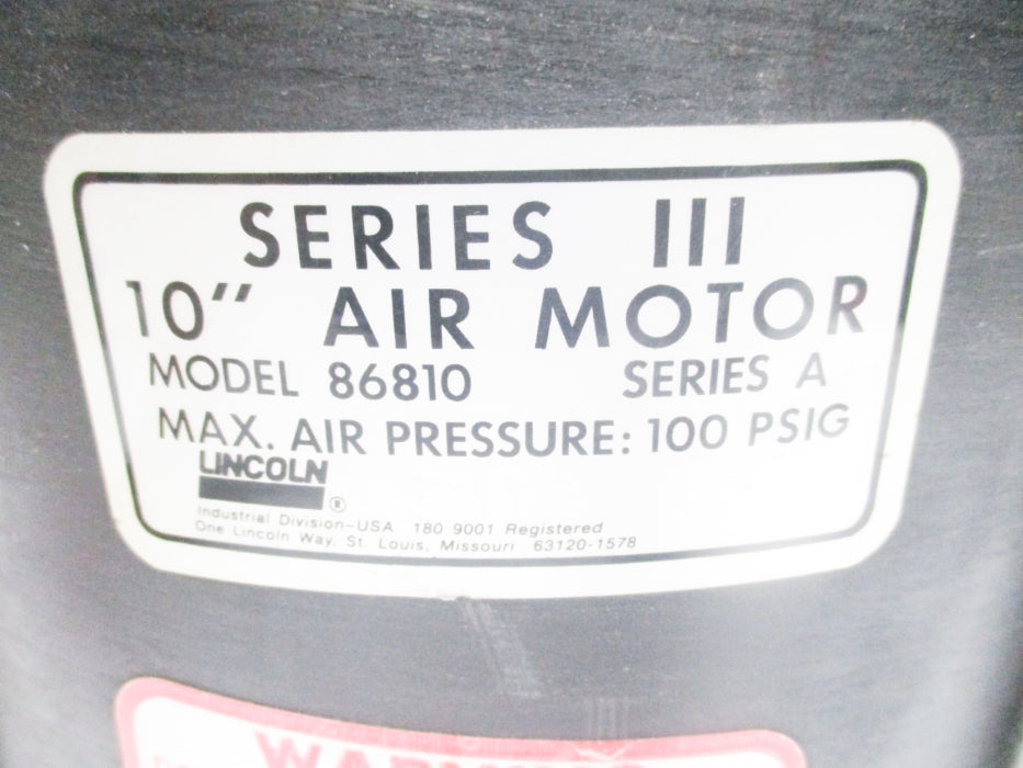 LINCOLN 86810 SER. A UNMP