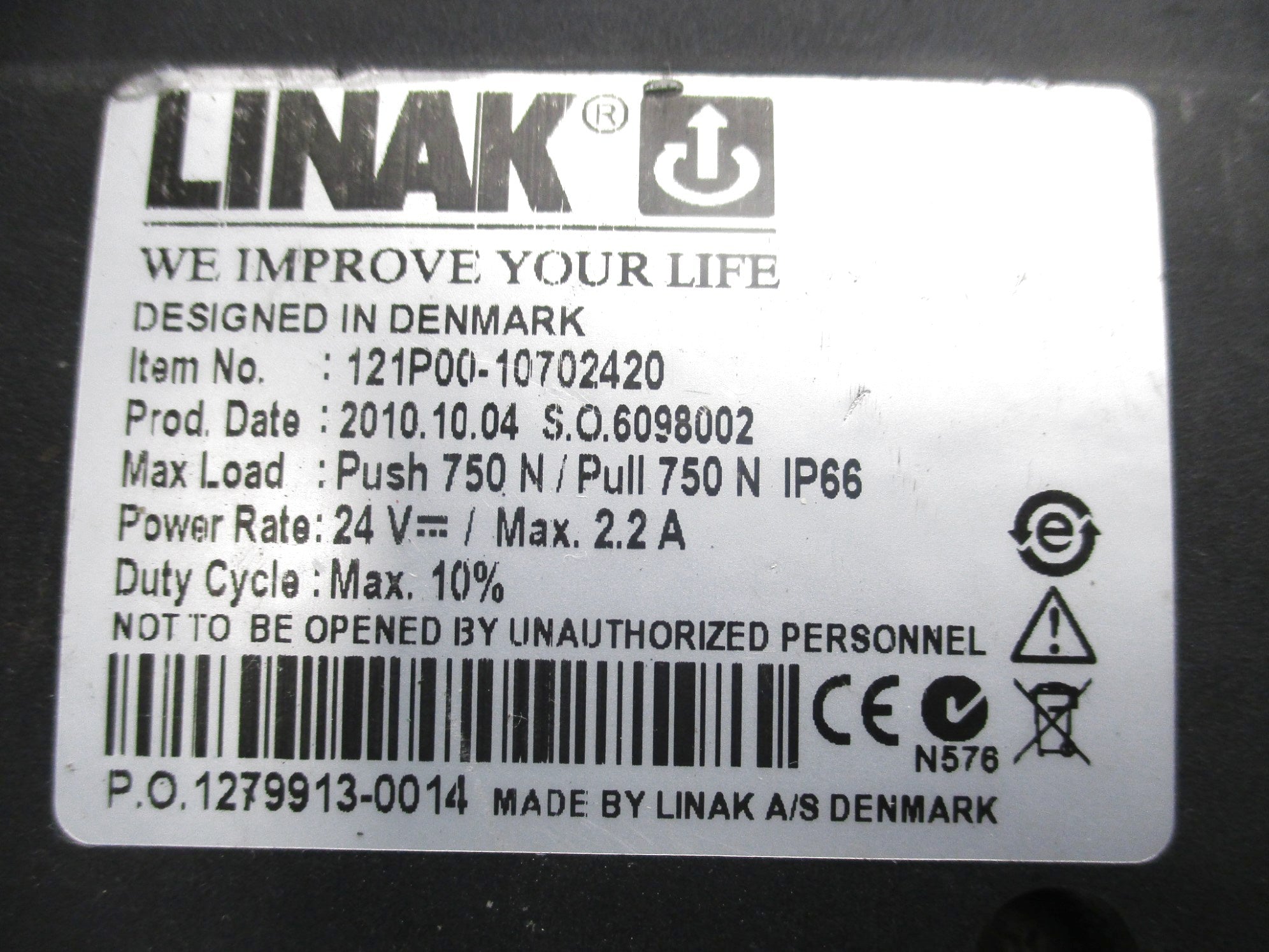 LINAK 121P00-10702420 UNMP