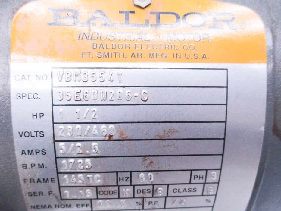 BALDOR VBM3554T UNMP