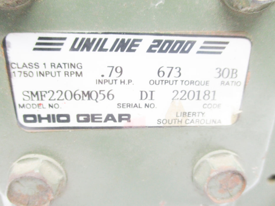 OHIO GEAR SMF2206MQ56 UNMP