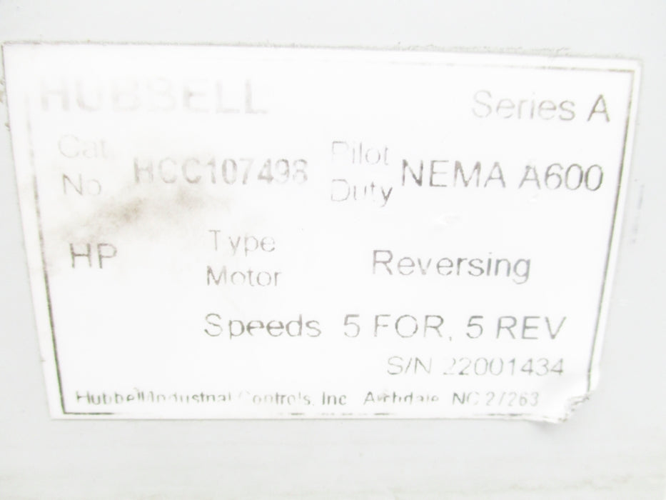 HUBBELL HCC107498 SER. A UNMP