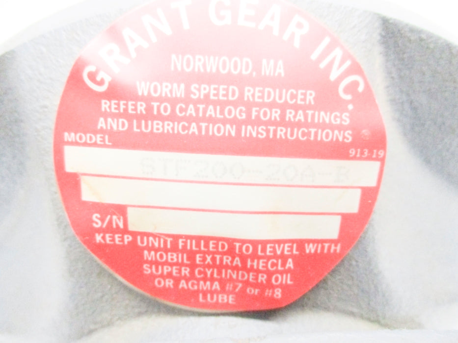 GRANT GEAR STF200-20A-B NSNP