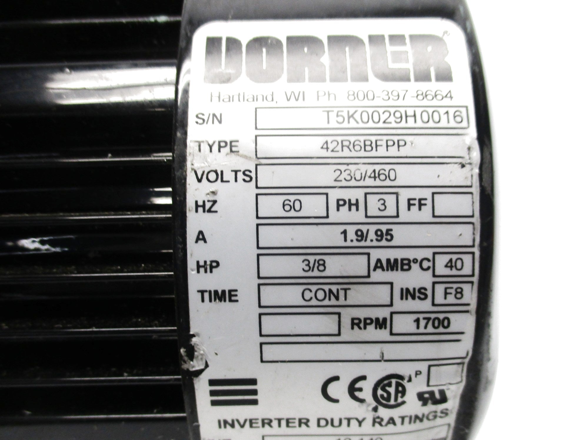 DORNER 42R6BFPP (AS PICTURED) NSNP