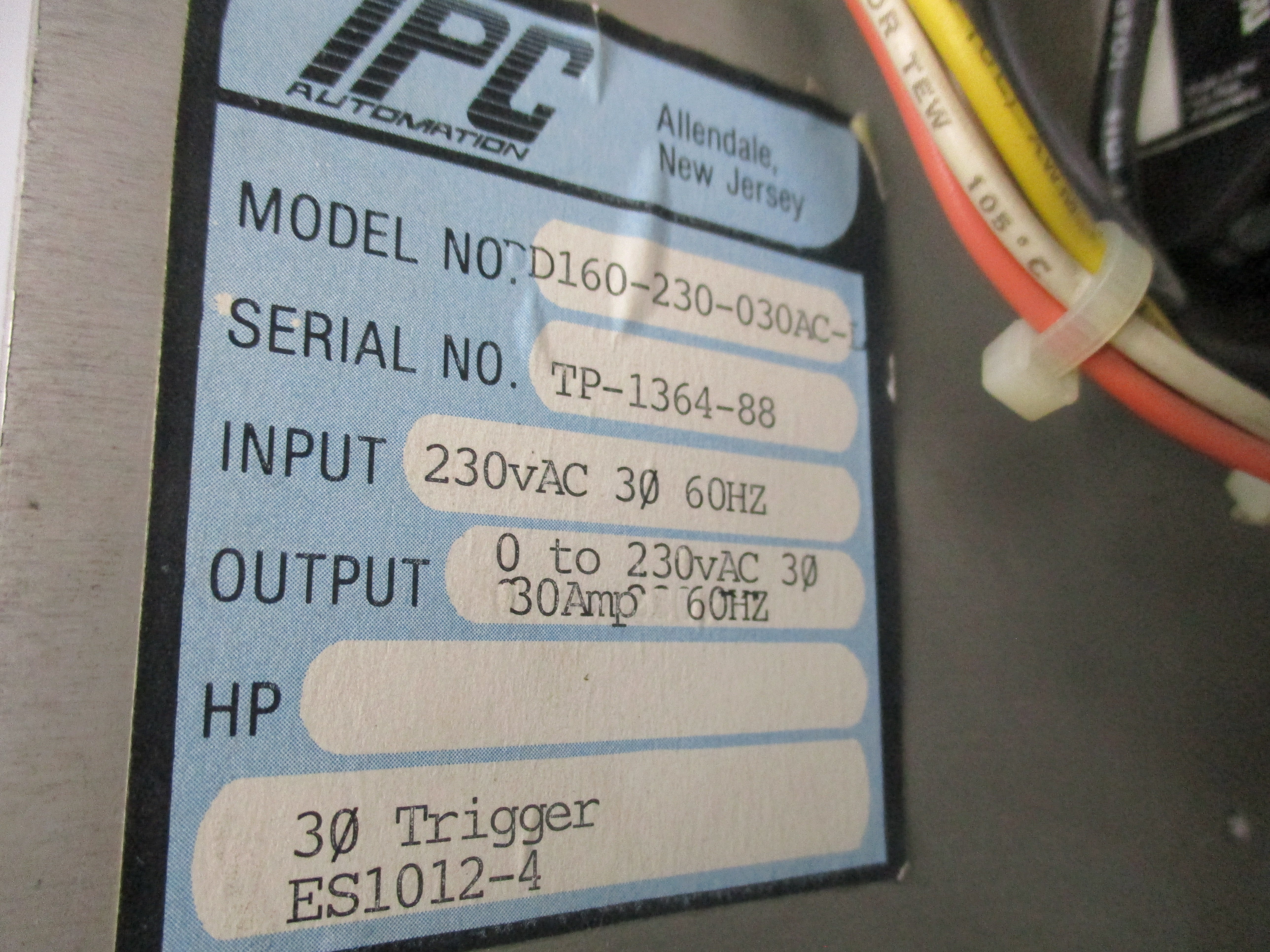 IPC AUTOMATION DD160-230-030AC-L UNMP