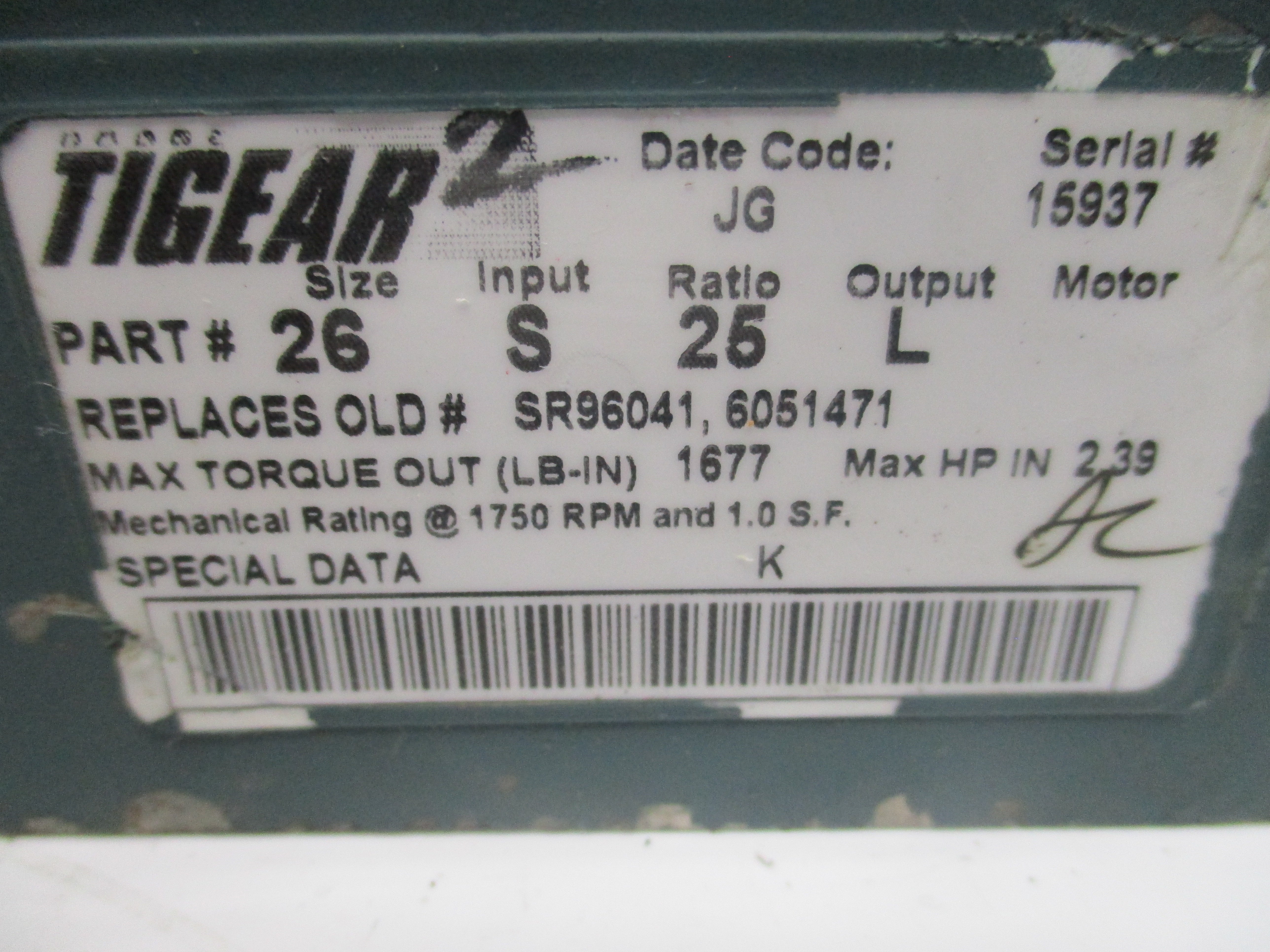 DODGE 26S25L UNMP